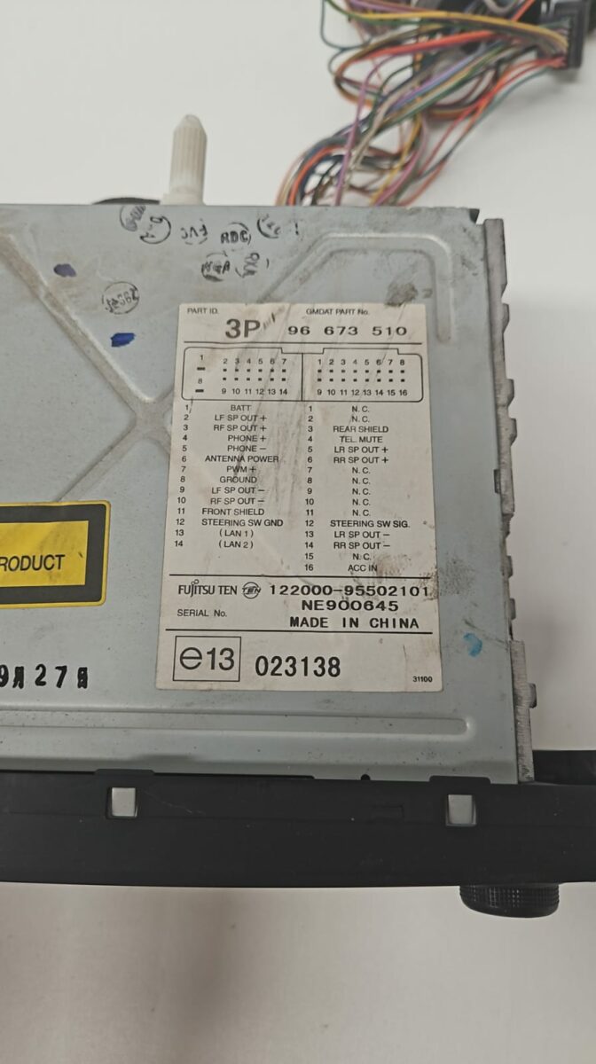 RADIO CHEVROLET CAPTIVA AÑO 07-11 - Imagen 2