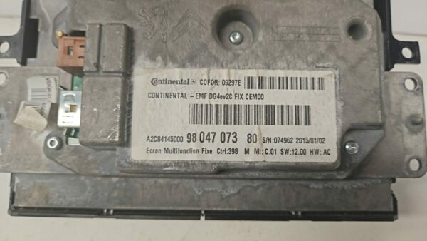 PANTALLA 9804707380 CITROEN C4 AÑO 2015 - Imagen 3
