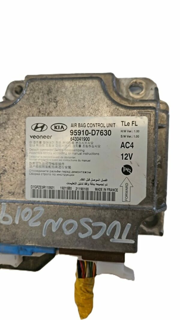 JUEGO AIRBAG 95910-D7630/643041900 HYUNDAI TUCSON AÑO 2019 - Imagen 2