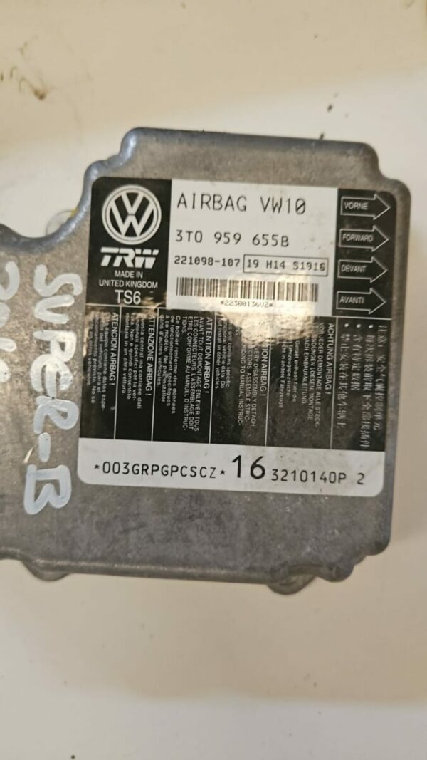 JUEGO AIRBAG 3T0959655B SKODA SUPER B AÑO 2010 - Imagen 2