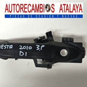 MANETA EXTERIOR DELANTERA IZQUIERDA FORD FIESTA AÑO 2010 3 PUERTAS