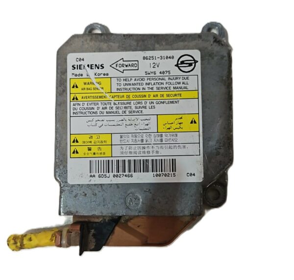 MODULO AIRBAG 86251-31040 2.0 DIESEL SSANGYONG ACTYON AÑO 2008