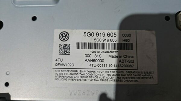 RADIO VOLKSWAGEN GOLF VII AÑO 2015 - Imagen 3