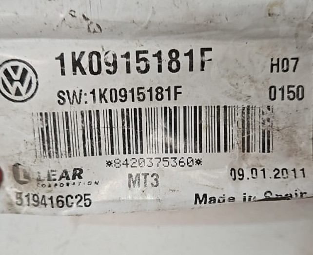 CABLE NEGATIVO DE TIERRA (BATERIA) VOLKSWAGEN PASSAT AÑO 2011 - Imagen 2