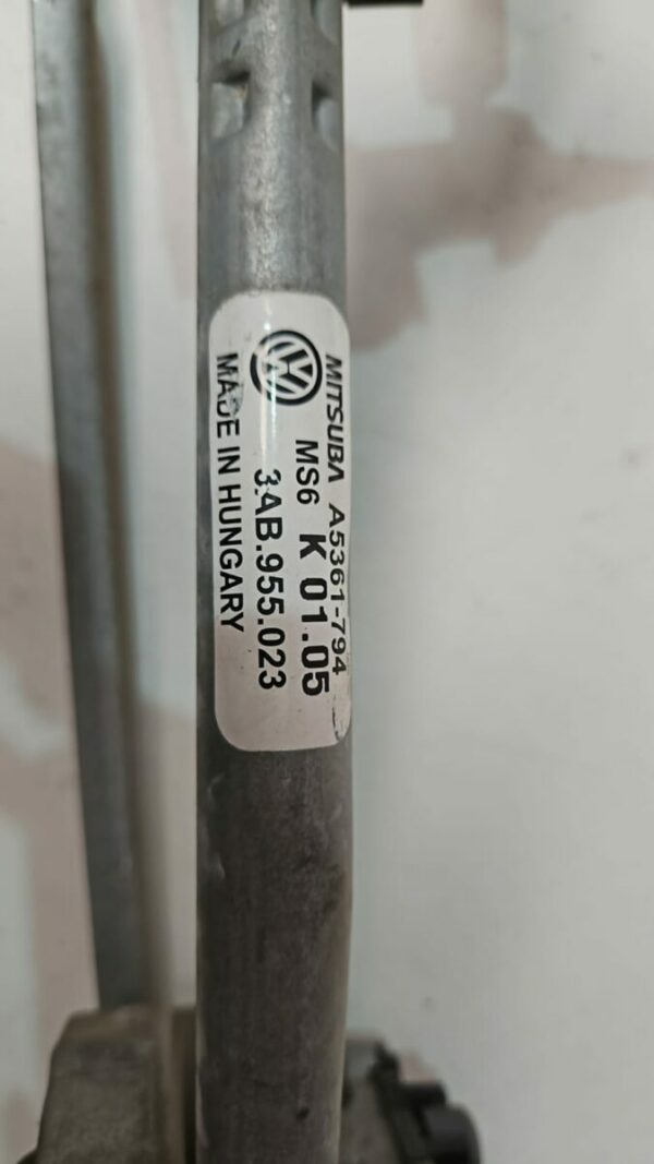 MOTOR LIMPIA DELANTERO CON VARILLAJE VOLKSWAGEN PASSAT AÑO 2011 - Imagen 3