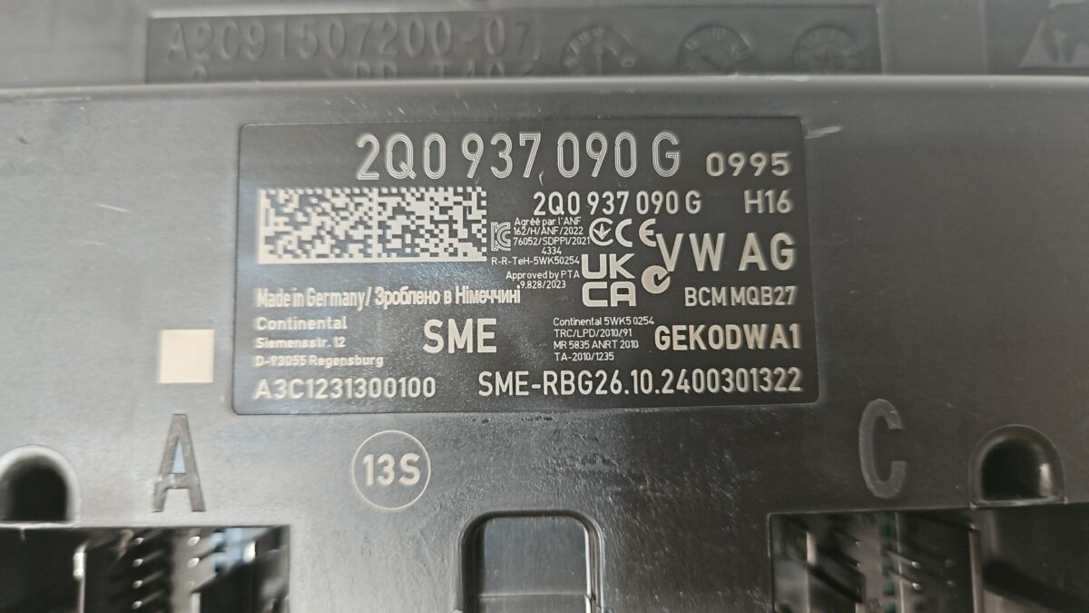 MODULO ELECTRONICO 1.0 GASOLINA SKODA FABIA AÑO 2021- - Imagen 2